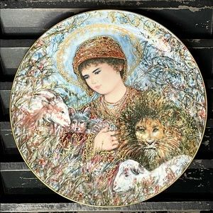 EDNA HIBEL Vintage 1989 “Peaceful Kingdom” Ltd Ed Christmas Collector’s …